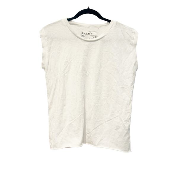 Frank & Eileen Crew Neck Aiden Vintage Muscle Tee Cap Sleeve White Size M NWOT - Picture 4 of 12